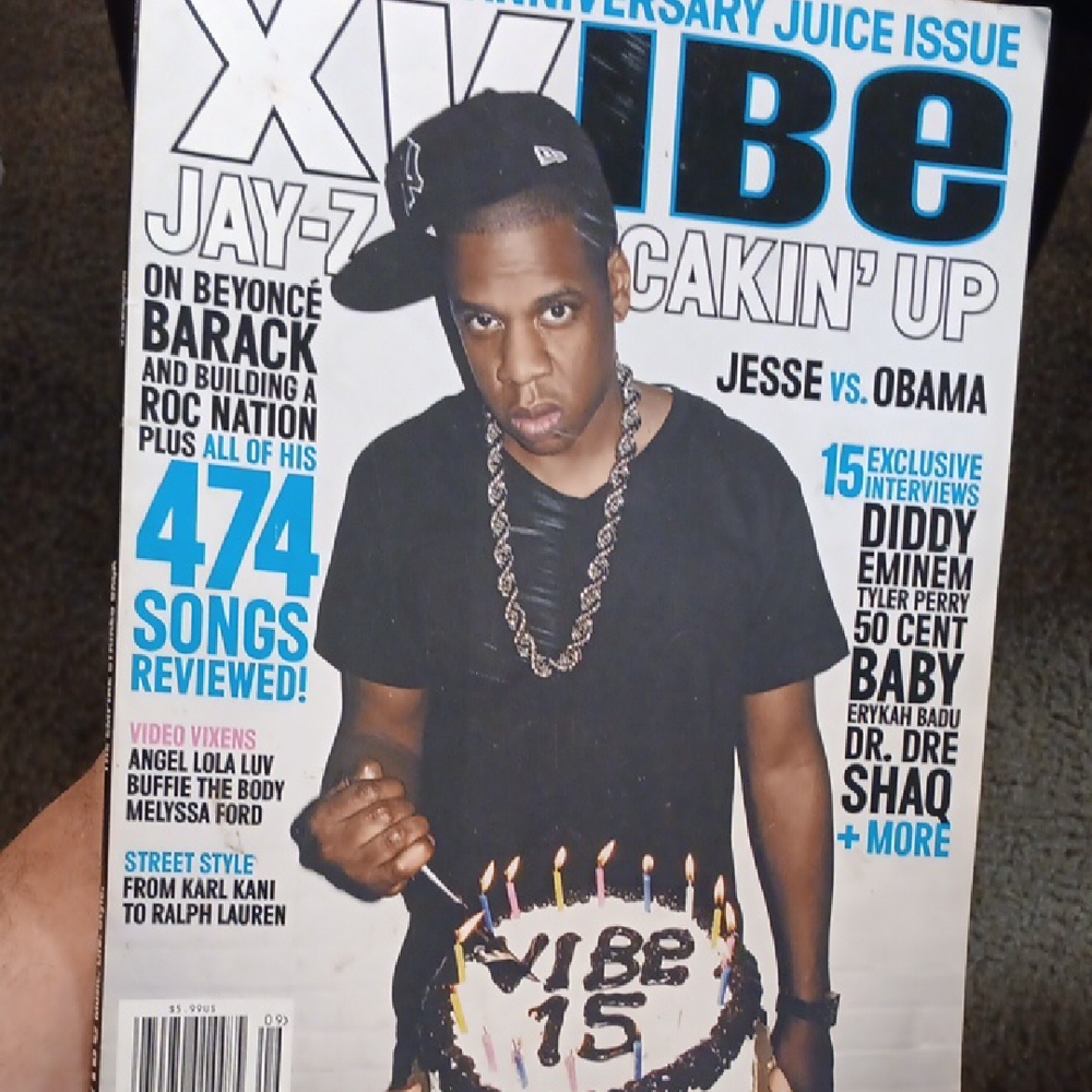 Vibe Magazine with Black and White Cover